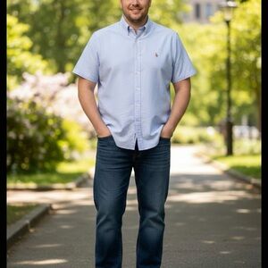 Ralph Lauren Light Blue Casual Button Down Shirt